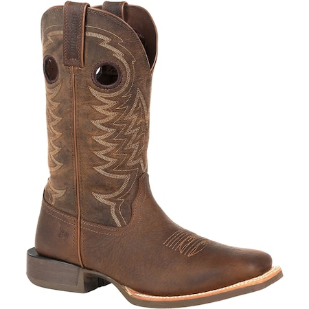 Durango Men's Western Boot, 10 W, Leather, 12 in H, Flaxen Brown DDB0221